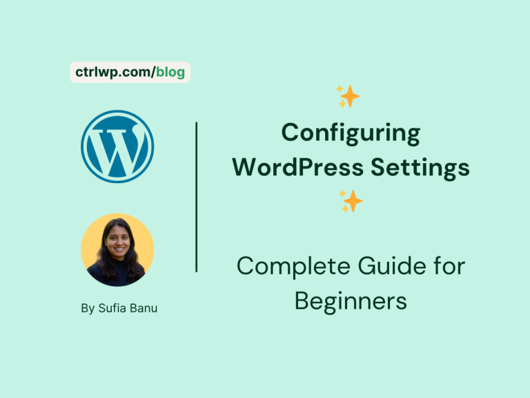 Configuring WordPress Settings