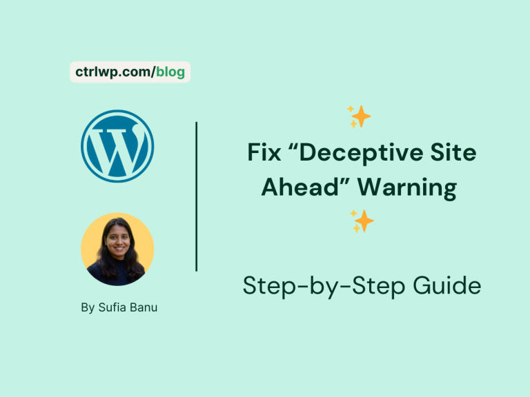 Fix “Deceptive Site Ahead” Warning