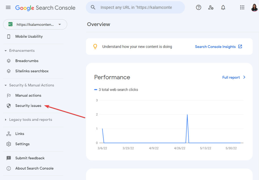 google search console security issues