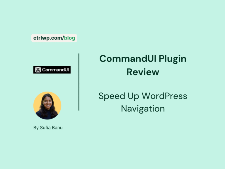 commandui plugin hands-on review
