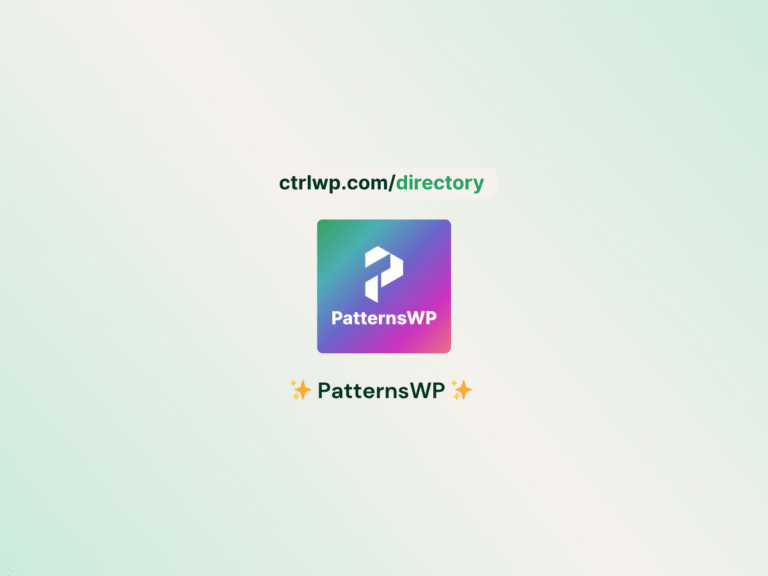 patternswp plugin - ctrlwp directory