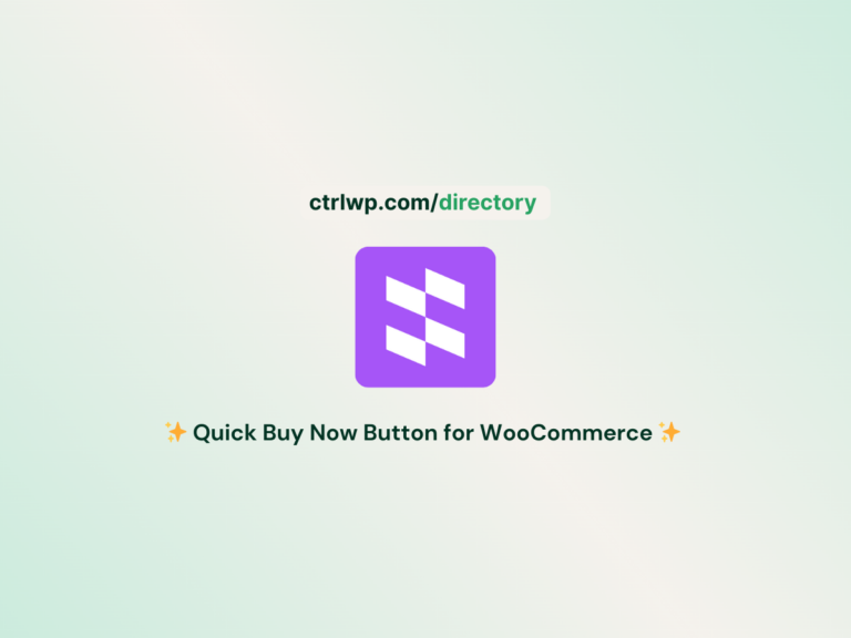 quick buy now button for woocommerce plugin - ctrlwp directory page