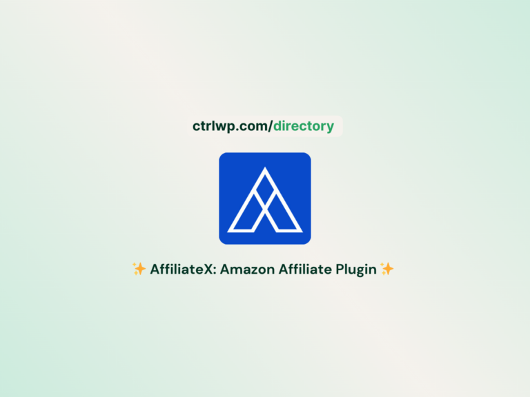 affiliatex amazon affiliate plugin - ctrlwp directory page